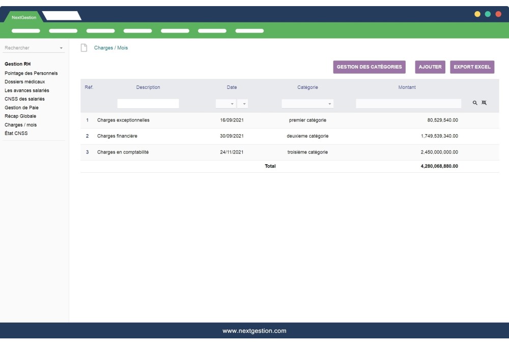 Module Gestion des Ressources Humaines GRH & Paie