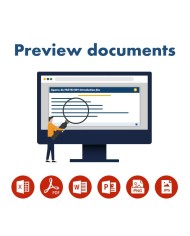 Aperçu document PDF word Excel ppt