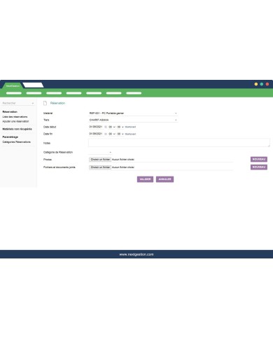 Booking and Loan of Equipment - Products