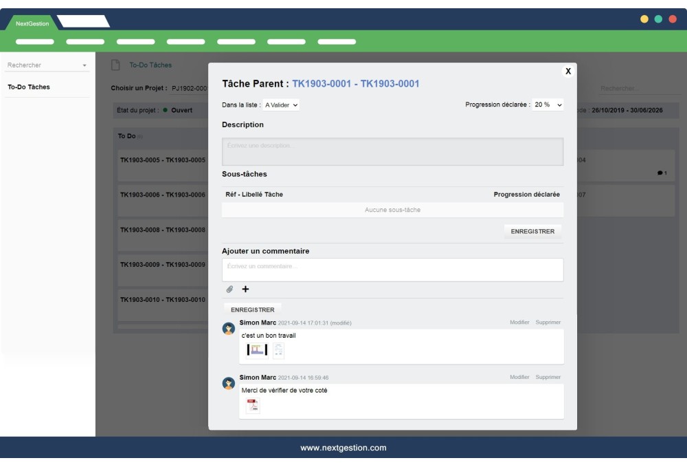 To do Tâches, Gestion de taches et projets collaboratif