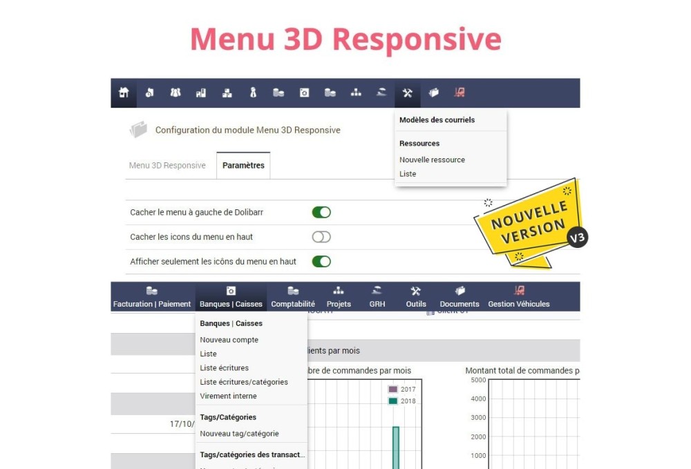 Menu 3D Responsive pour Dolibarr