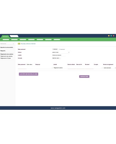 Management of transfer orders