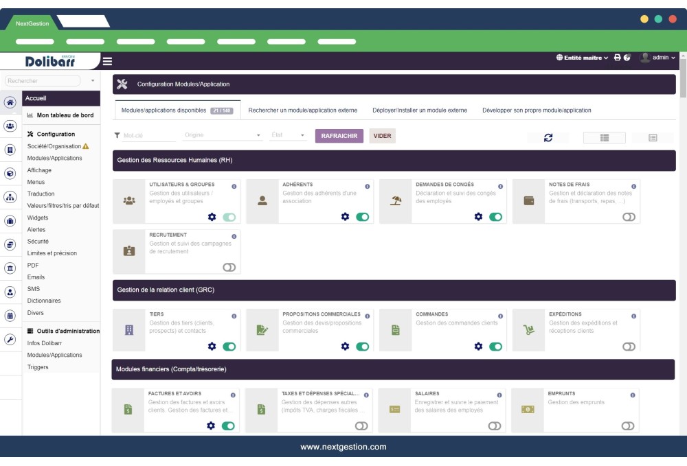 Responsive Admin Theme for Dolibarr