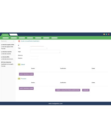 Gestion Marché public, Appel d'offre et bon de commande