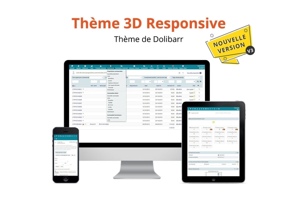 Theme 3D Responsive