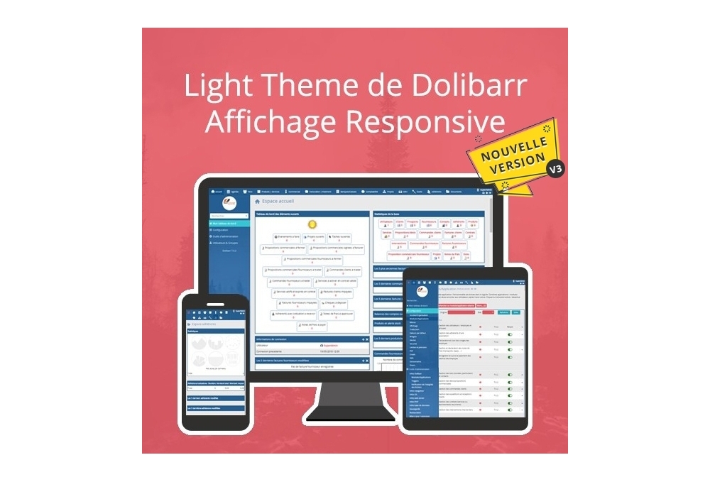 Light Theme de Dolibarr