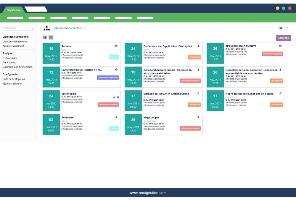 Organize and manage events on Dolibarr