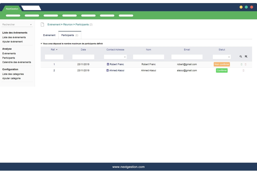 Organize and manage events on Dolibarr