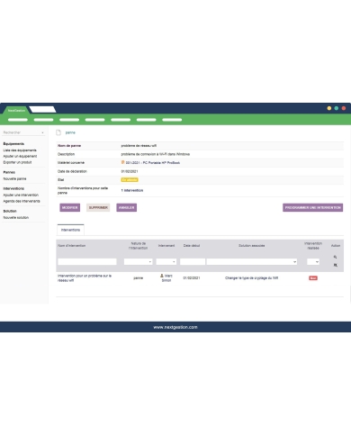 Maintenance des équipements: Pannes, Interventions et Solutions