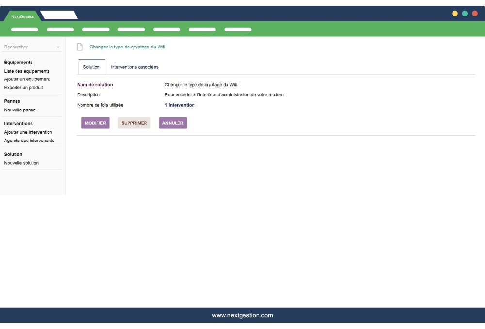 Maintenance des équipements: Pannes, Interventions et Solutions