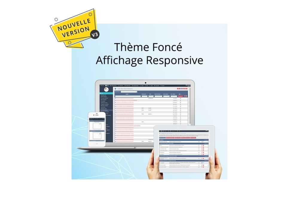 NEXT Theme, Dark Responsive Display