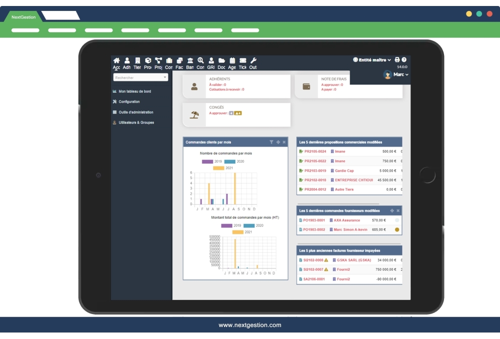 Thème NEXT, foncé affichage Responsive