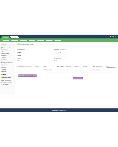 Transfer order: Supplier invoices / Employee salary