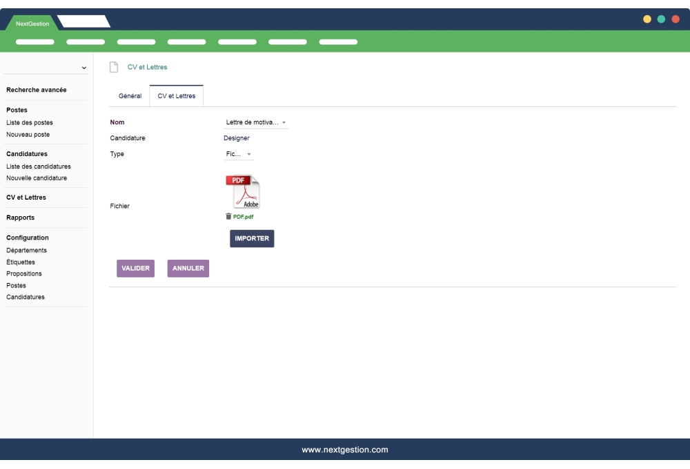 TALENT: GESTION DE CABINET DE RECRUTEMENT