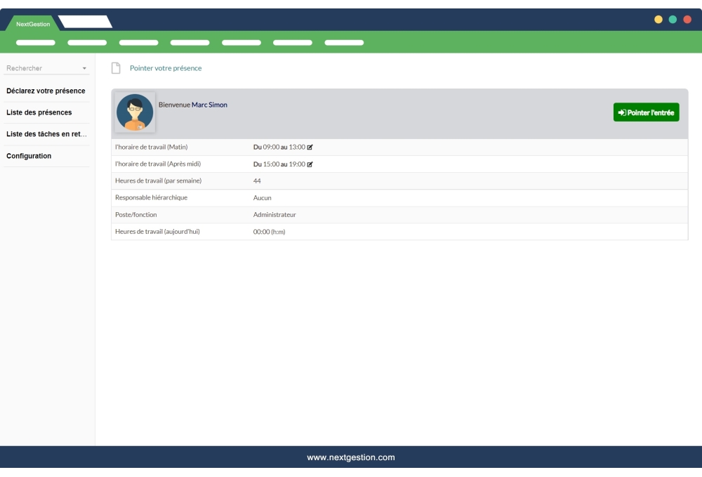Présences des Employés
