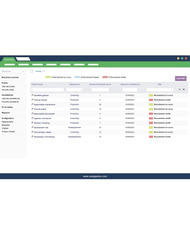 Gestion de Recrutement Dolibarr