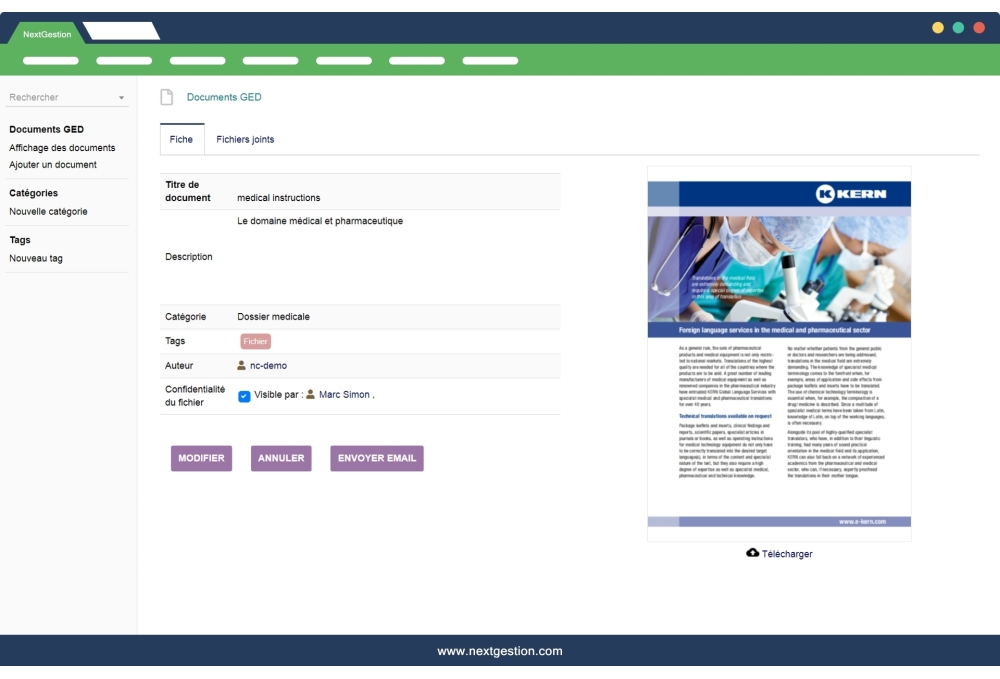 GED Dolibarr - Electronic Document Management EDM