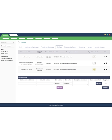 Gestion des CV professionnel Dolibarr