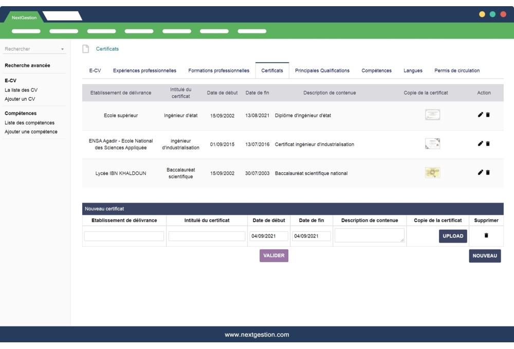 Gestion des CV professionnel Dolibarr