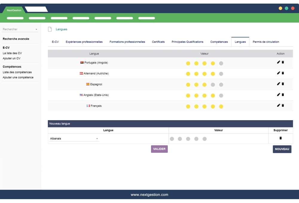 Gestion des CV professionnel Dolibarr
