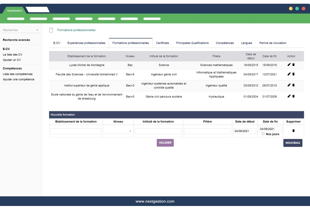 Gestion des CV professionnel Dolibarr