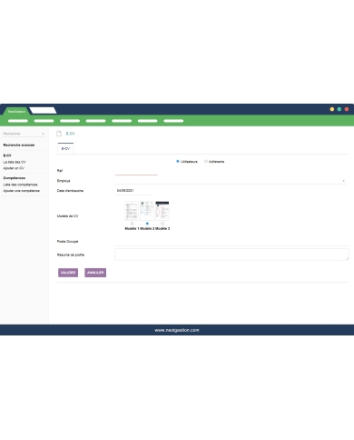 Gestion des CV professionnel Dolibarr