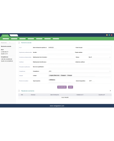 Gestion des CV professionnel Dolibarr