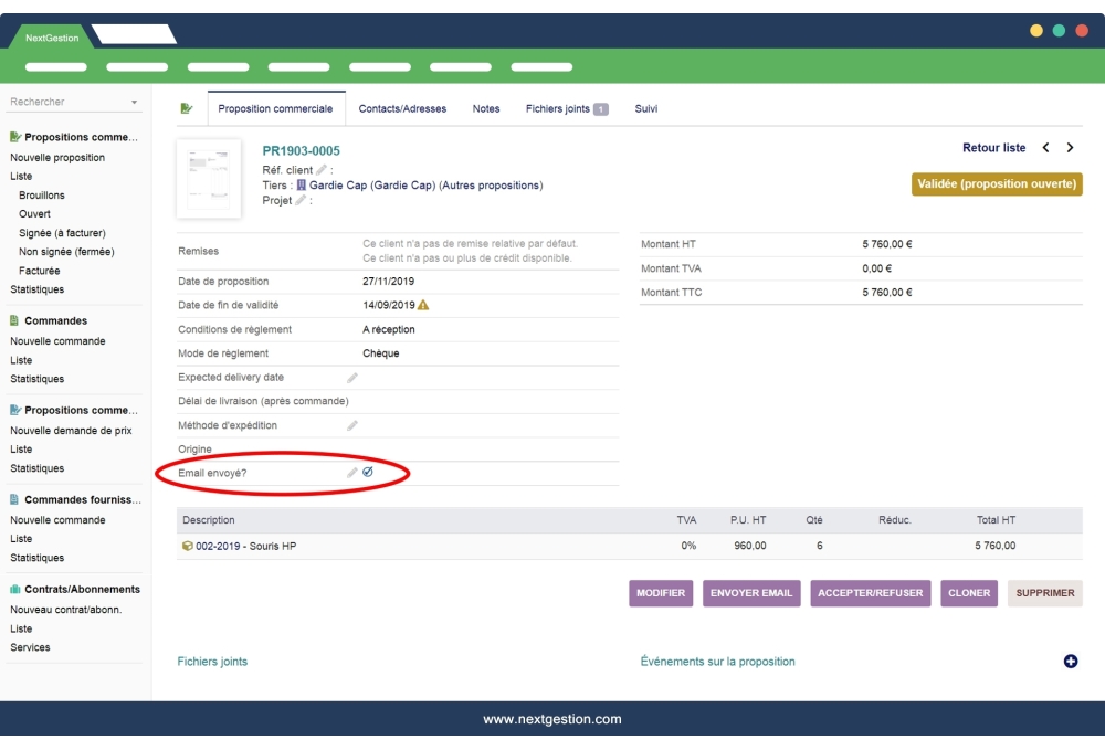Vérificateur d'email envoyé (Sent Email Checker)