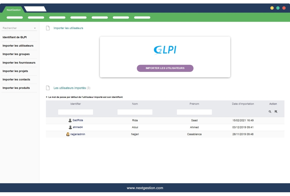 GLPI module to Dolibarr