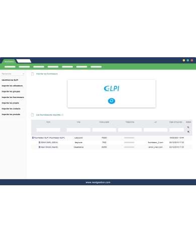Module GLPI vers Dolibarr