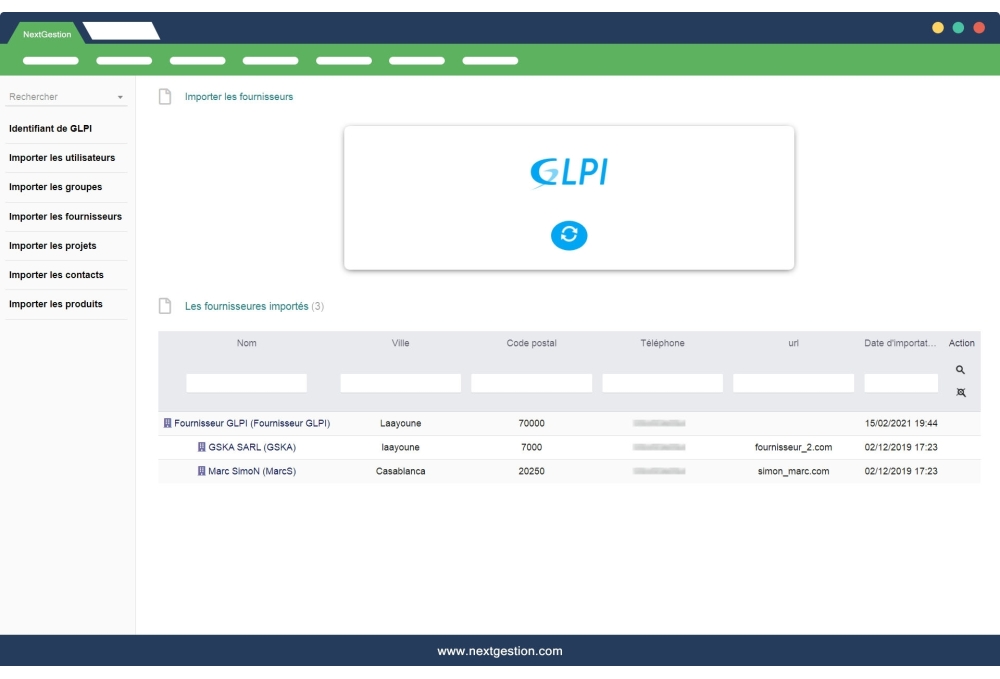GLPI module to Dolibarr
