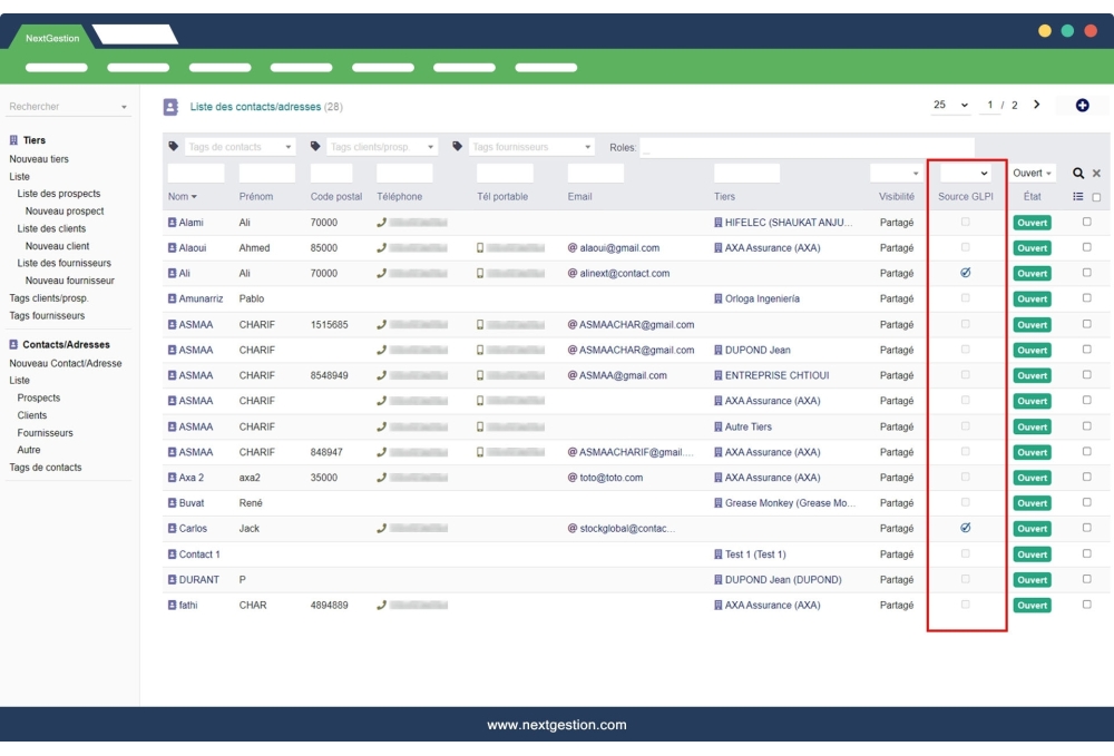GLPI module to Dolibarr