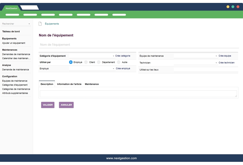Maintenance préventive et corrective pour Dolibarr