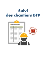Follow-up of building sites - BTP