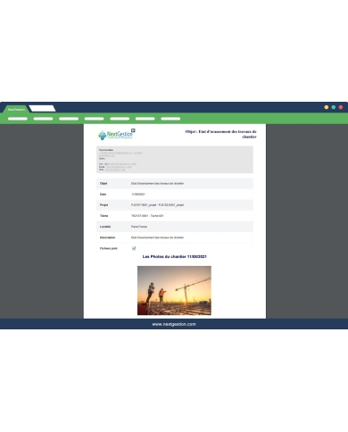 Suivi des chantiers BTP