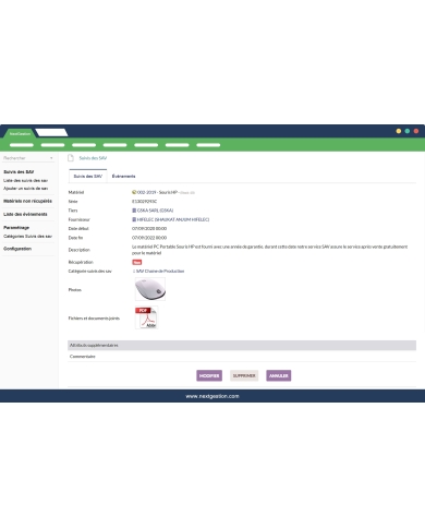 After-sales service follow-up