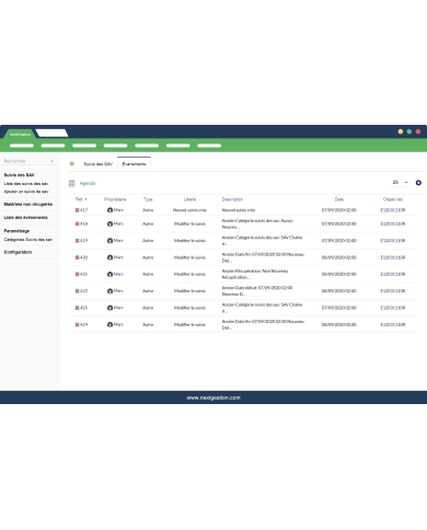 After-sales service follow-up