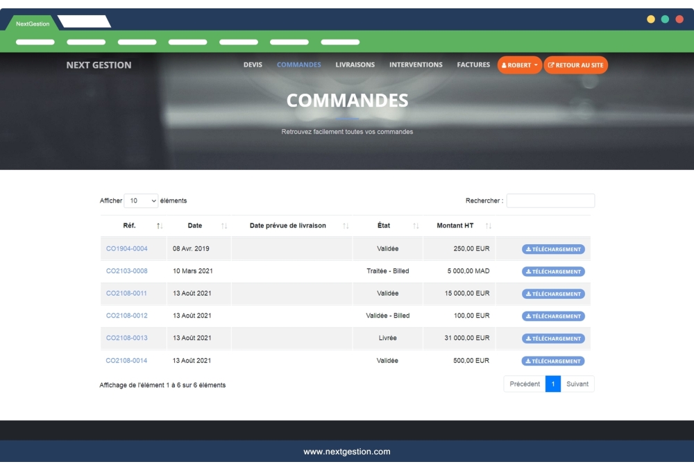 Espace Client Dolibarr
