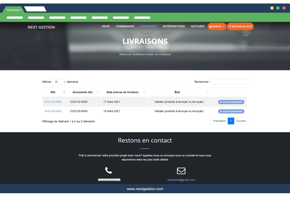 Espace Client Dolibarr
