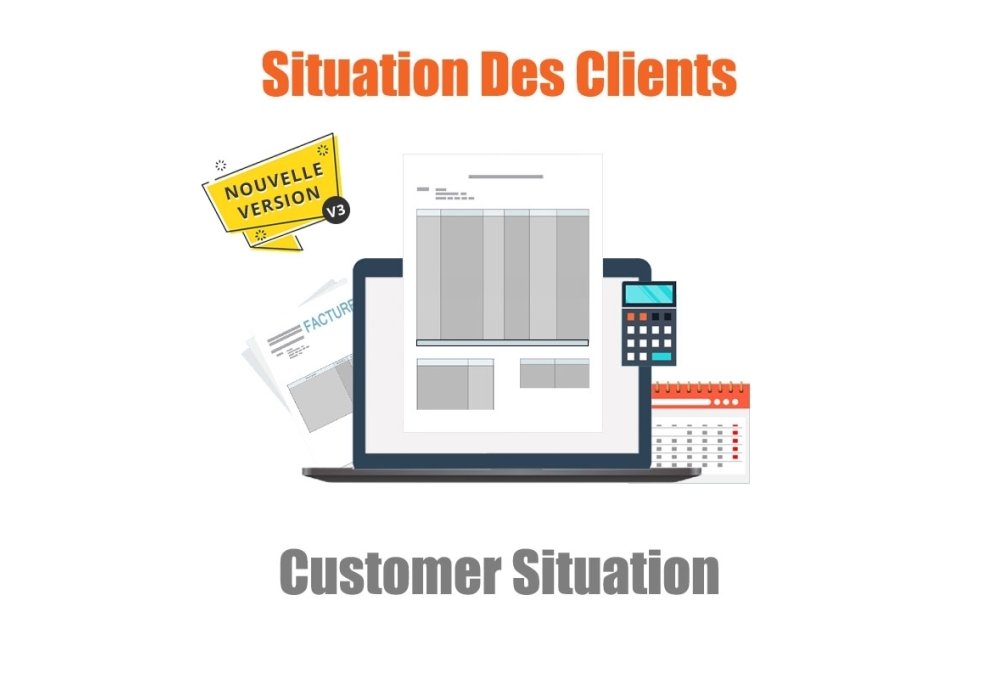 Situation des achats, Paiements, et créances des Clients