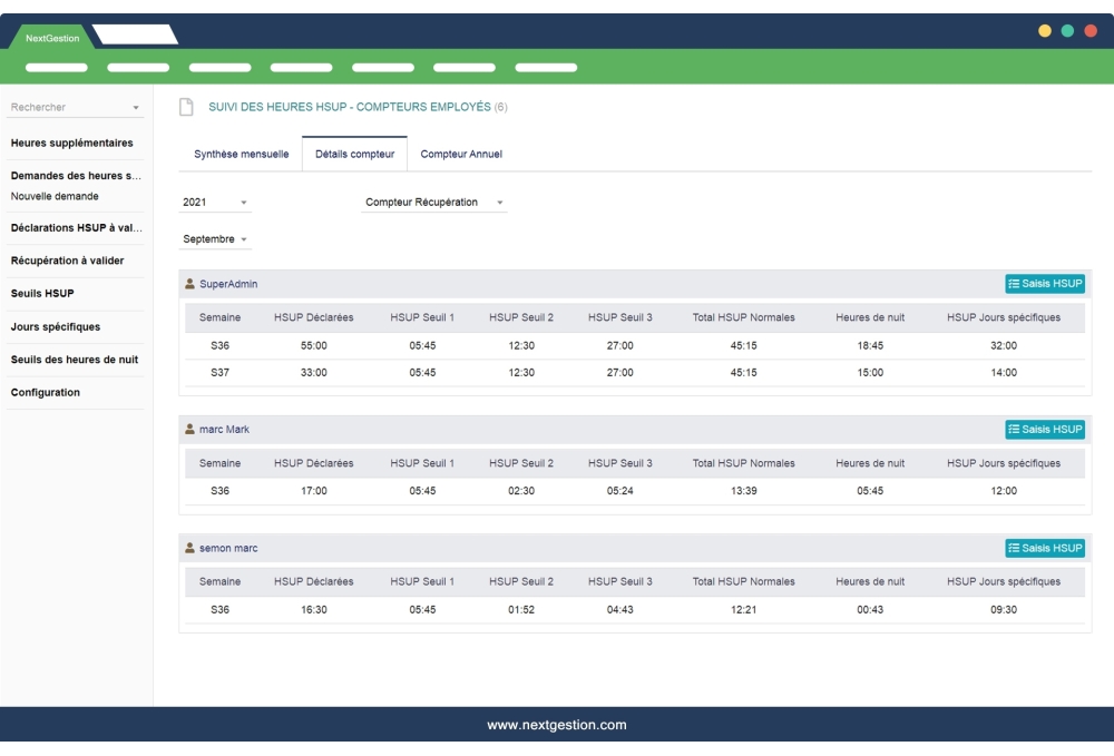 Gestion des heures supplémentaires Dolibarr