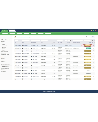 Double validation of leave