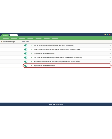 Double validation de congés
