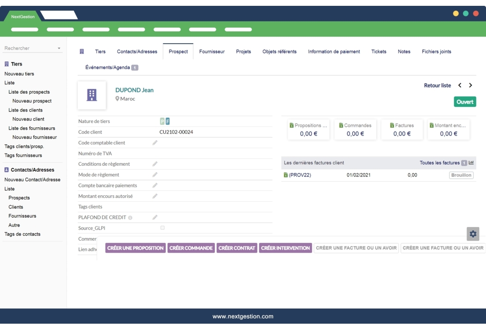 Quick Buttons - Dolibarr Tool