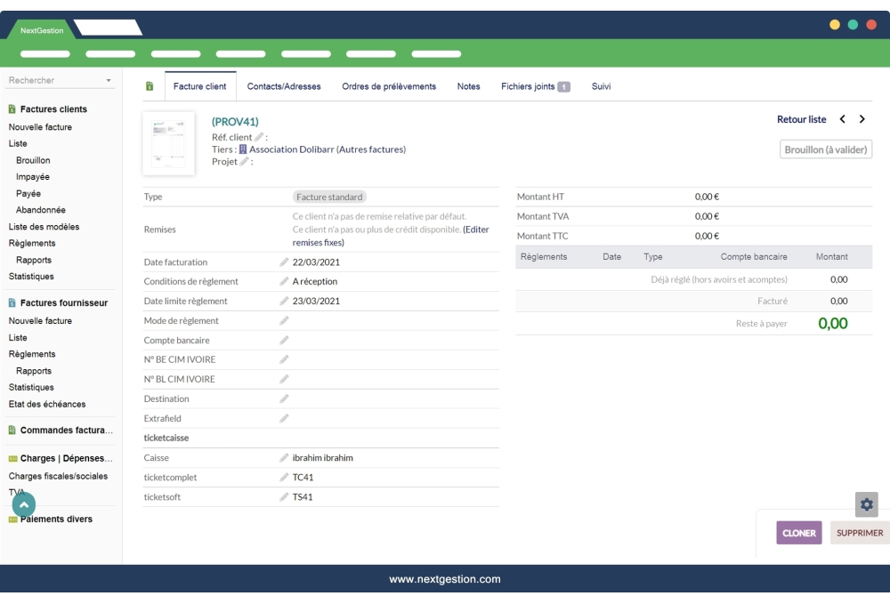 Buttons Rapide - Outil Dolibarr