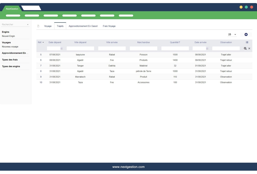 Management of Goods Transport in Dolibarr