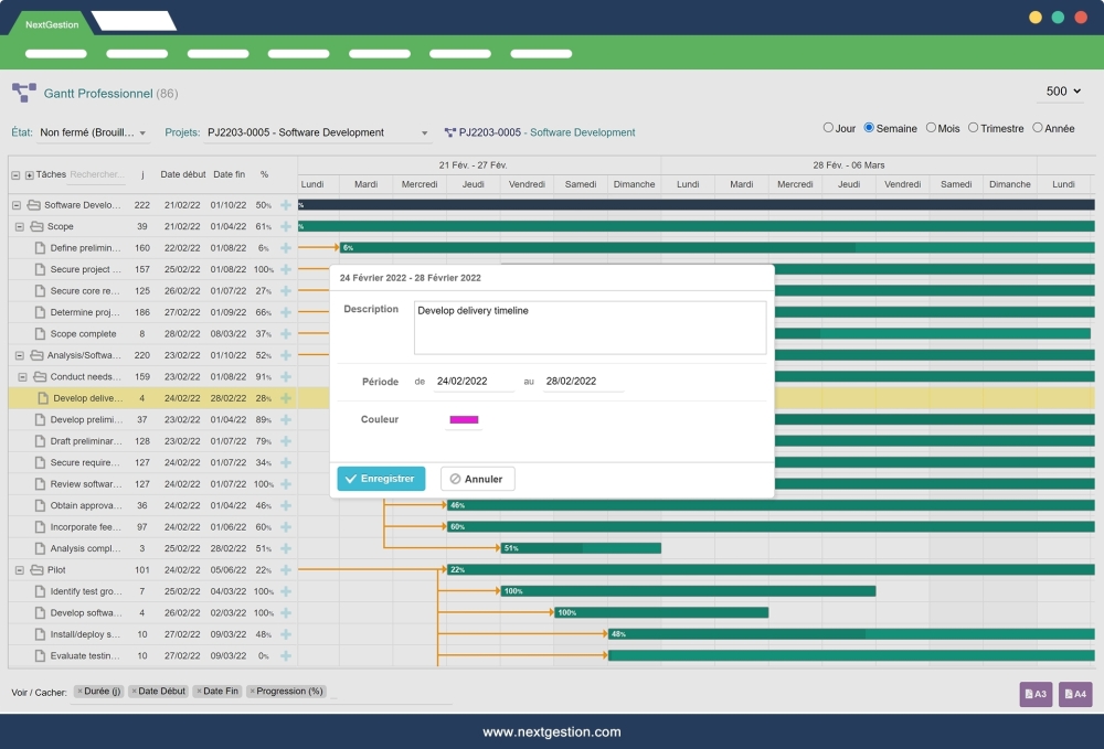 Gantt Professional For Dolibarr
