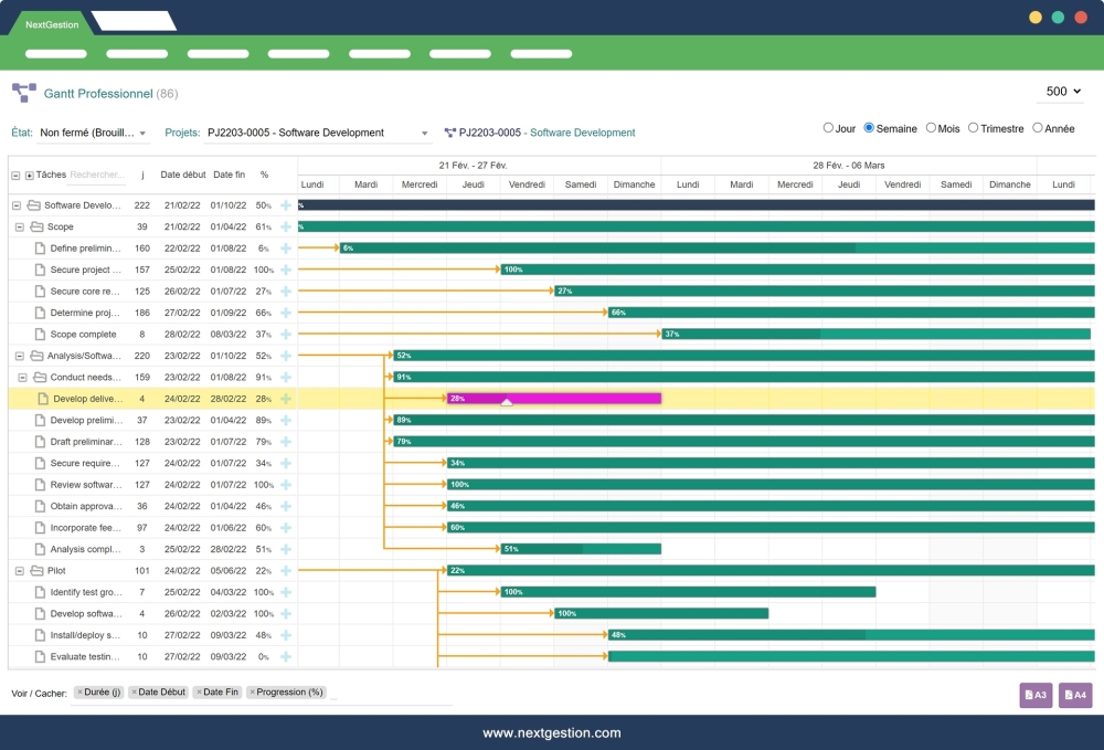 Gantt Professional For Dolibarr