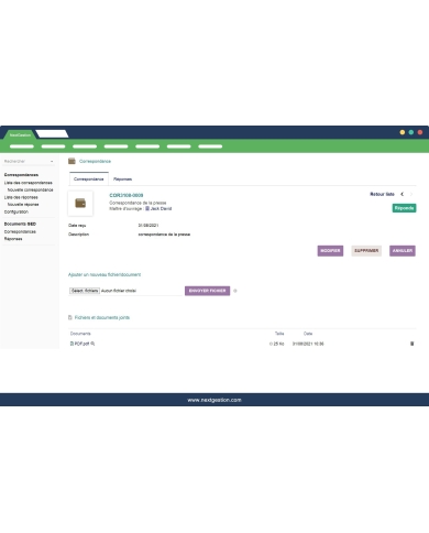 "Correspondence management" module for Dolibarr