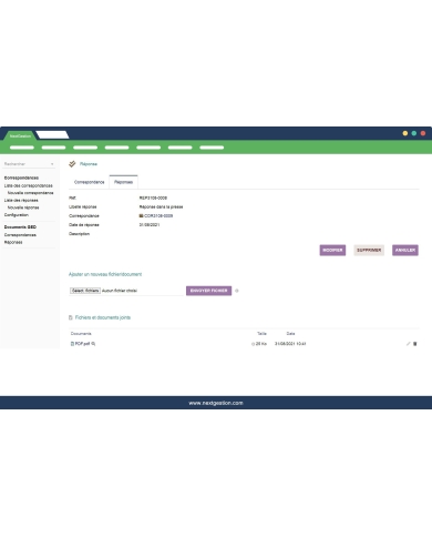 "Correspondence management" module for Dolibarr